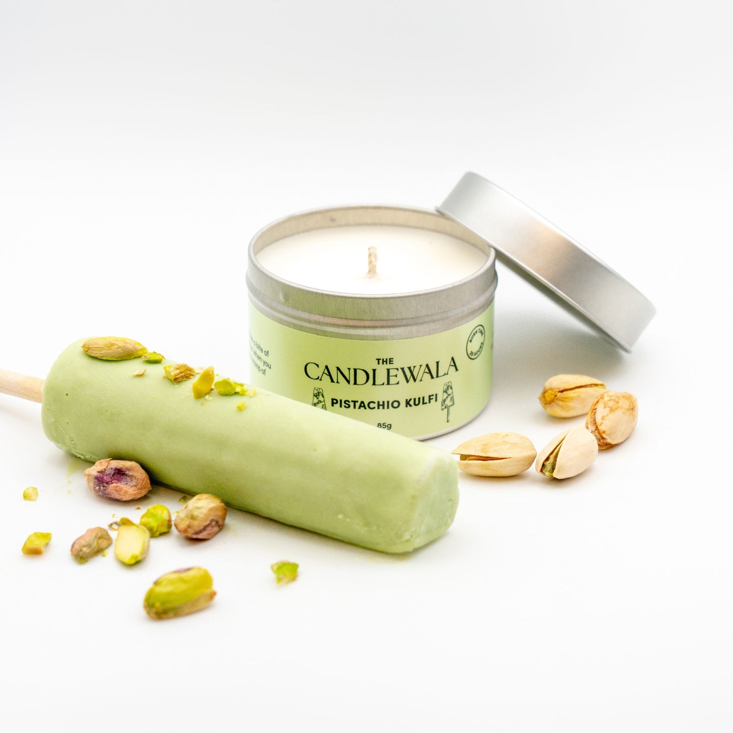 Pistachio Kulfi Small Candle